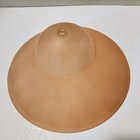 Vintage Pink Peach Glass Ceiling Light Fixture Shade Single Hole