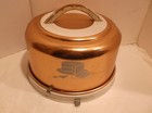 Vintage Mirro Round Cake Carrier Copper Aluminum Kitchen