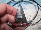 Mako Shark Tooth Necklace 1 1 2  Sharks Teeth Fossil Jaw Megalodon Scuba Diver