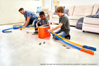 Hot Wheels Toy Car Track Builder Playset  Deluxe Stunt Box With 25 Component Par
