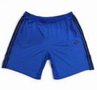 Adidas Aeroready Men s Athletic Shorts 2xl Blue black 3-stripes Zip Pockets