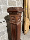   Ornate Antique Mahogany Newel Post 62 Tall   Architectural Salvage