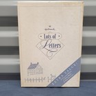 Vintage Hallmark Lots Of Letters Stationery Set Blue Cottage 74 Pc Set W  Box