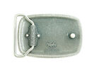 Silver Plated Hammer Forged Small Rectangle Metal Fashion Belt Buckle