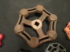 Vintage Faucet Valve Handles  Water Steam Valve Knobs  Industrial Art  Steampunk