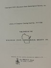Some Pioneer Families Of Wisconsin 1977 Genealogy  Family Tree Research
