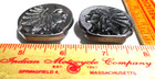 2 Indian Motorcycle Screwback Concho Vintage Collectible Old Biker Memorabilia