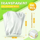 Cellophane Treat Bags 6x10 100pcs Clear 1 Count  pack Of 100   Clear-6x10inch
