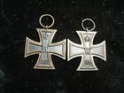 2  Original Wwi 1914 German Iron Cross Silver 2nd Class Imperial Medal No Ribbon