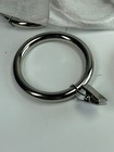 7 Pottery Barn Polished Nickel Clip Curtain Rings Large  New