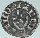 1050ad France Archbishopric Besancon Antique Silver Denier Medieval Coin I87407