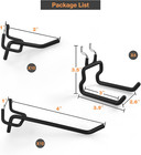 24-pack Pegboard Hooks  2  4  Peg Board Tool Utility Hangers Fit 1 4  Pegboards 