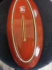 Pier 1 Stoneware Serving Platter Oval Starburst Fall Thanksgiving Rust 