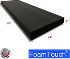 1  Thick X 24  Wide X 96  Long Charcoal High Density Foam  Ideal For Foam Paddin
