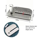 Leather Stitching Punch Plate Stainless Steel Diamond Lacing Pricking Iron Aid 