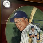 Mickey Mantle 1983 Marigold Collect Plate 324 11000 Yankees Hand Signed Framed 