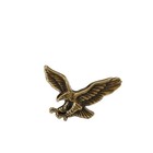 Vintage Eagle Lapel Pin Golden Silver Metal Suit Collar Brooch Mens Badge Jewelr