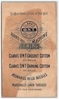 1880s-90s Ont Trade Card Spool Cotton Victorian Clark s Summer Long Island Ny