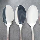 Christofle Perles 6pcs Silverplate Flatware Sauce Spoon Excellent