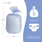 75 Count Ubbi Diaper Pail Bags Unscented 13 Gallon Odor Lock Technology