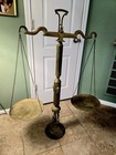 Massive Antique Ornate Balance Scale Brass metal Scales Of Justice 46 