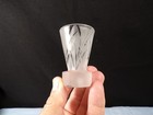 Vintage Fenton Clear   Clear Satin Glass San Toy Etched Cordial Shot Glass