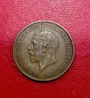 1929 British One Penny Coin  Enn Coins