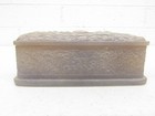 Vtg Genuine Incolay Stone Gray   White Cameo 5  Handcrafted Hinged Trinket Box