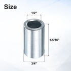 10 Pcs Galvanized Steel Spacer 1 2  Bore X 3 4  Od X 1-5 16  Length