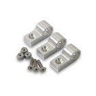 Earls 170208erl  Set Of 3 Polished Aluminum 1 2in Polished Alum Line Clamp  3pk 