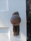 Antique Interior Doors W brass Knobs-solid Wood-5 Panel  Let Lot Go  Good Price
