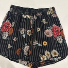 Womens Joe B  Large  Black Mixed Print Pull On Shorts Casual