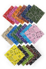 102 Piece  Bandana Pre Cut Charm Pack 5  Squares 100  Cotton Fabric Quilt