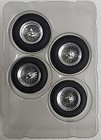 Lemans Miniatures Spa132037 4 Aluminum Wire Etched Set Screw Wheels 132 Slot Car