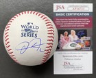 Yuli Gurriel Signed 2022 World Series Baseball Autographed Astros Jsa Coa