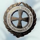 Scarce 10k Gold  1945 Bethesda Hospital Nursing School Pin Cincinnati Oh 3 7g