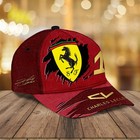 Ferrari X Charles Leclerc Racing Cap     Trackside Fan Style