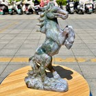 2lb Natural Agate Carved Horse Figurine  Exquisite Hand Carved Gemstone Statue