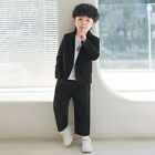 Kids Boys Suit Blazer   Pants Two Piece Autumn Casual Formal Soft Clothing Sets