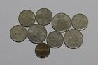 Saudi Arabia - 50   100 Halala - 9 Coins Lot B49  n691
