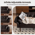 Hallybee Futon Sofa Bed  Sleeper Sofa  Pillows  Faux Leather  Coffee Brown  New