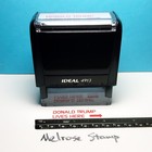 Donald Trump Lives Here Rubber Stamp Red Ink Self Inking Ideal 4913