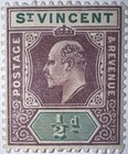 Travelstamps  St Vincent Scott  71  Mint Original Gum Hinged 1 2 D Denomination