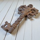 Pirate Skull Embossed Cast Iron Key