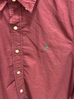 Nwt Polo Ralph Lauren Burgundy Long Sleeve Classic Fit Garment Dyed Oxford Shirt