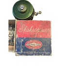 Shakespeare 1835 Silent Tru Art Automatic Fly Rod Reel Green Vtg Fishing Tackle