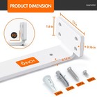 Vancastle Shelf Bracket  Floating Bracket 6 Inch   6 Pack 6 Inch  White