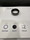 Oura Ring Gen 3 Heritage Black Size 12 With Charging Base And Cable