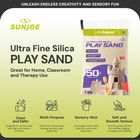 Sun Joe Ultra Fine Silica Play Sand For Sandboxes And Sensory Tables  50 Lbs