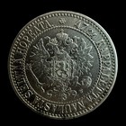 Finland 1866 2 Markkaa Silver Xf